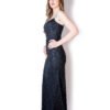 Rochie de Seară cu Detalii Strălucitoare și Bretele Subțiri