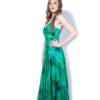Rochie de Vară Elegantă, Verde cu Imprimeu Floral