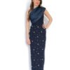 Rochie de Seară Asimetrică cu Detalii Strălucitoare
