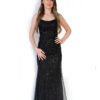 Rochie de Seară cu Detalii Strălucitoare și Bretele Subțiri