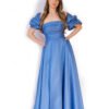 Rochie de Seară cu Mâneci Bufante