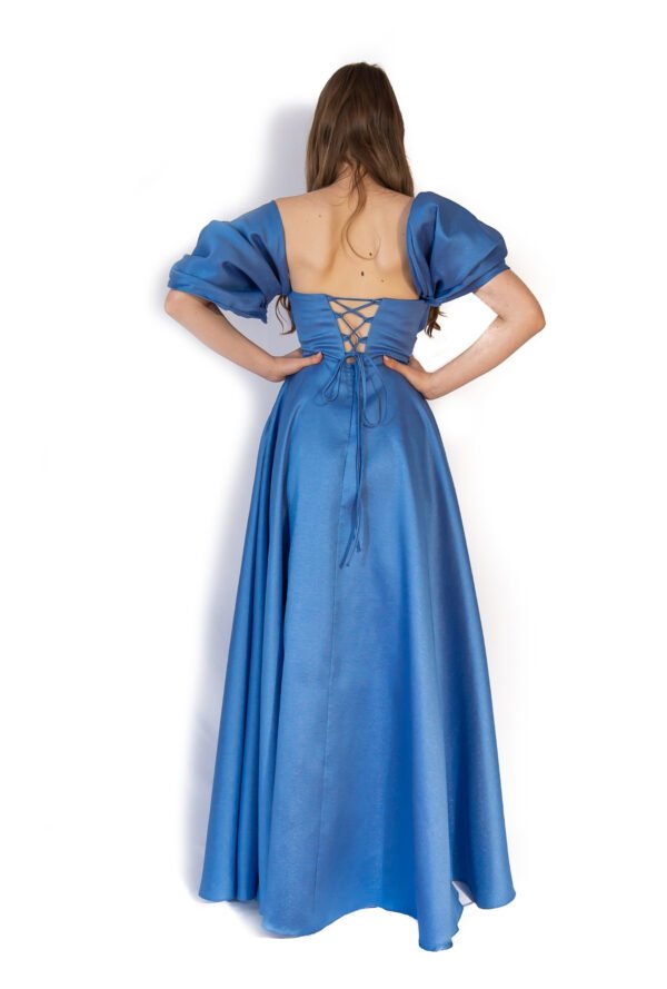 Rochie de Seară cu Mâneci Bufante