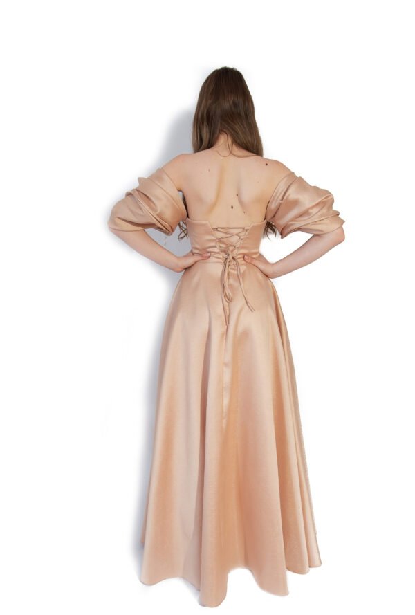 Rochie de Seară cu Mâneci Bufante