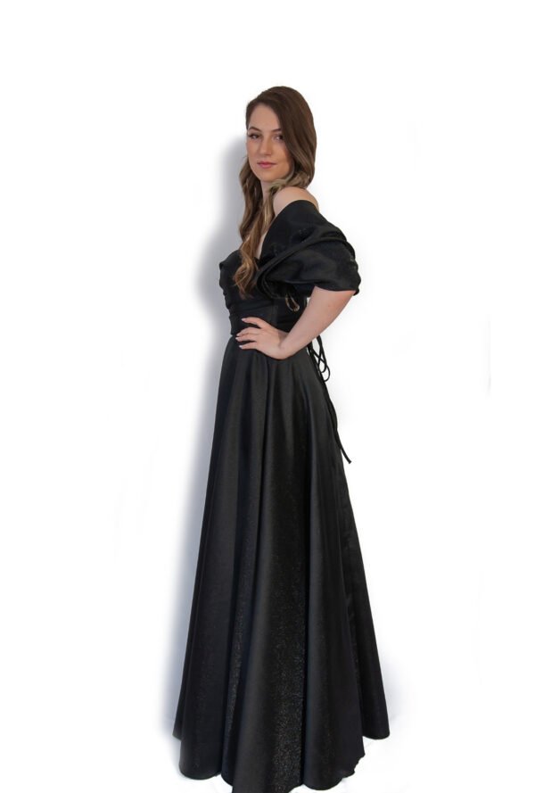 Rochie de Seară cu Mâneci Bufante