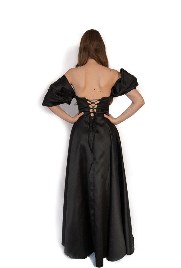 Rochie de Seară cu Mâneci Bufante
