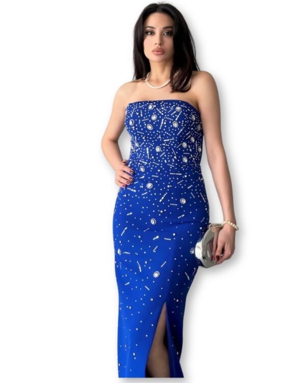 Rochie de Seară cu Detalii Strălucitoare