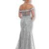 Rochie de Seară Bardot Argintiu