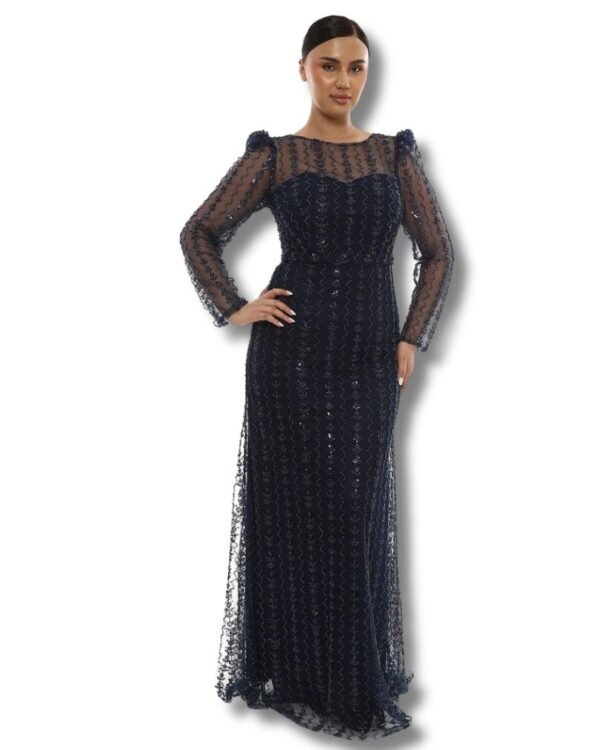 Rochie de Seară cu Aplicații Fine