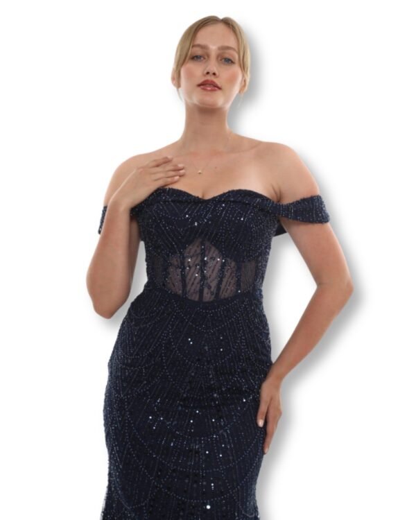 Rochie de seară Bardot Bleumarin