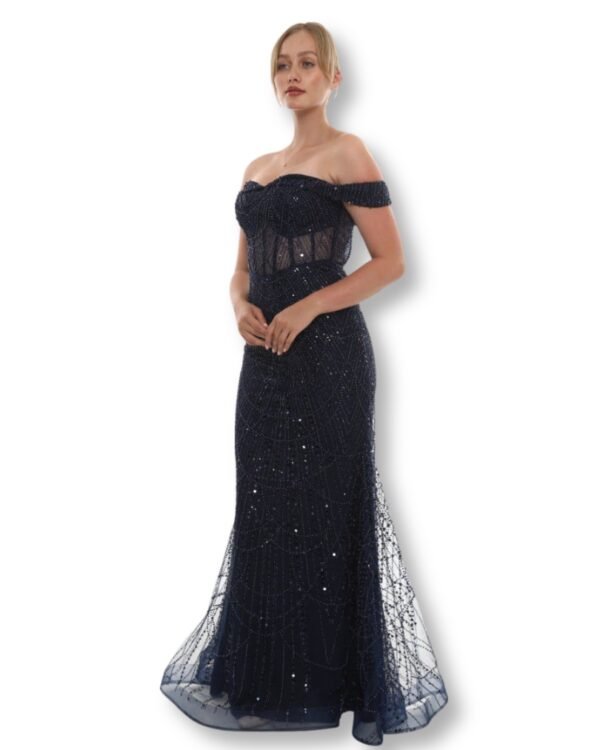 Rochie de seară Bardot Bleumarin
